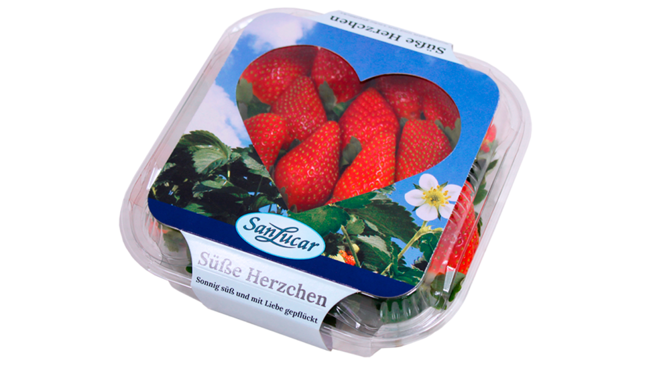 Pünktlich zum Valentinstag bringt SanLucar eine romantische Erdbeerverpackung auf den Markt