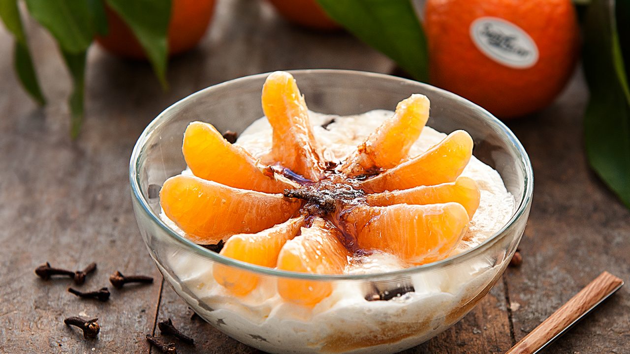 Mandarinas aromáticas caramelizadas